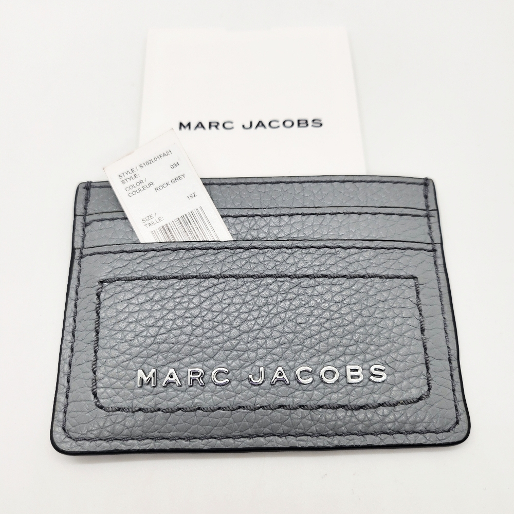 Marc Jacobs Gray Leather Card Case NWT - Picture 5 of 5